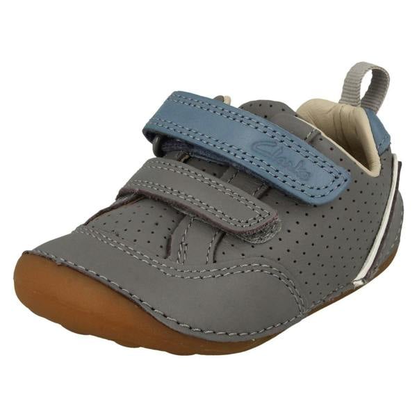 Clarks Childrens Clarks Casual Hook And Loop Strap Shoes Tiny Sky T