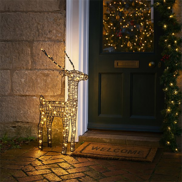 Xmas Haus Outdoor Metal Deer