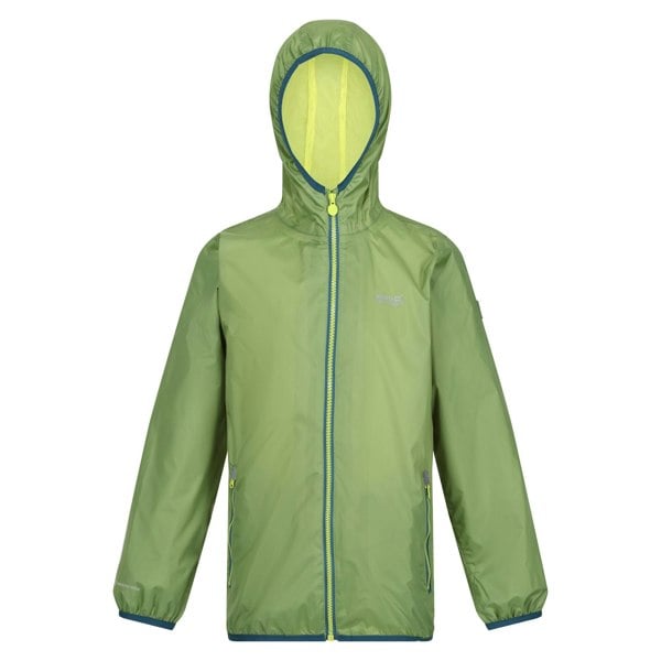 Regatta Great Outdoors Childrens/Kids Lever II Packaway Rain Jacket - Piquant Green