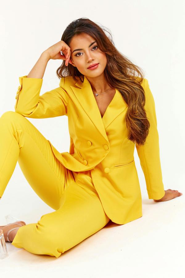 LuvForever Sunrise Yellow Double Breasted 2-Piece Suit