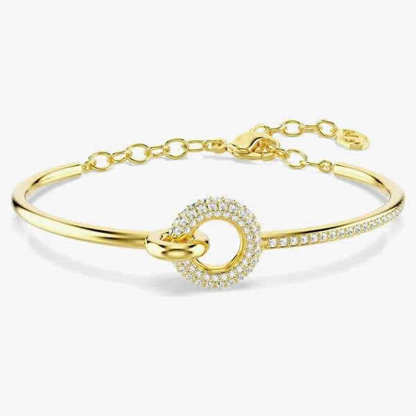 Swarovski Dextera Gold Tone Plated Crystal Set Bracelet 5743568