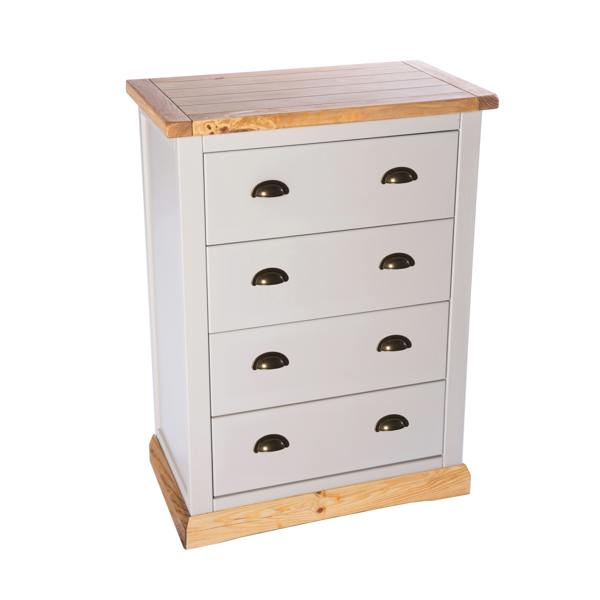 Cabinet Bits Bomporto 4 Drawer Chest of Drawers Brass Cup Handle