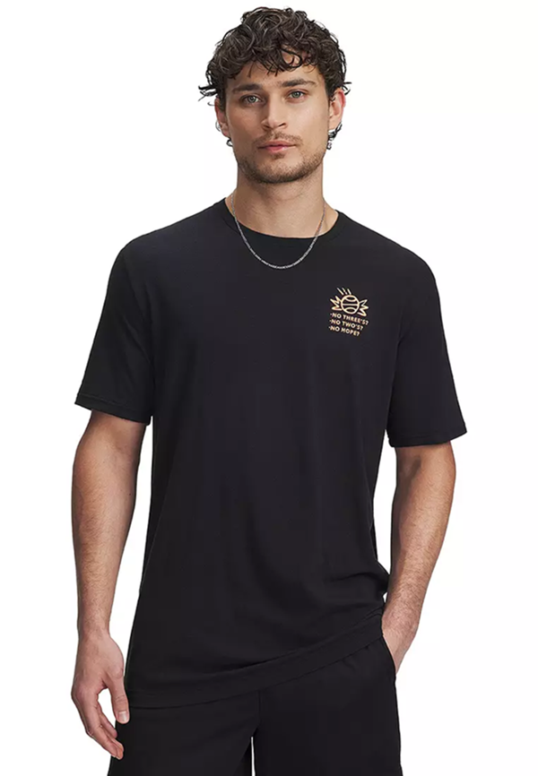 Under Armour Mens Basketball Loose Fit T-Shirt - Black