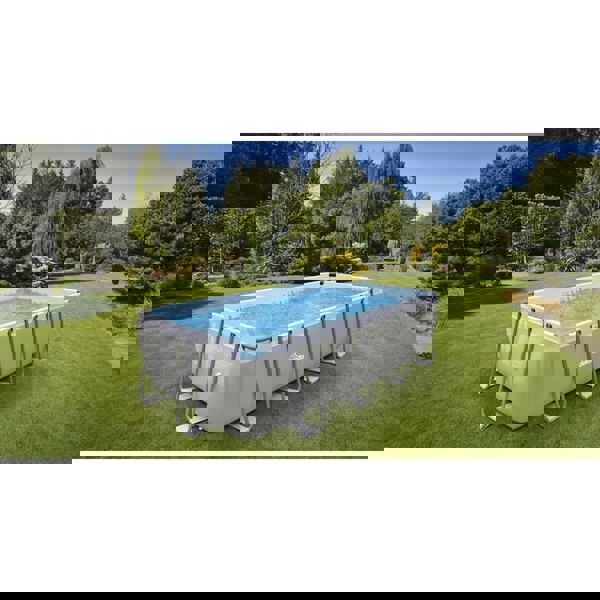 5.5x3m Premium Garden Swimming Pool & Filter Pump - 99cm Deep Kids Paddling - LoopsDirect