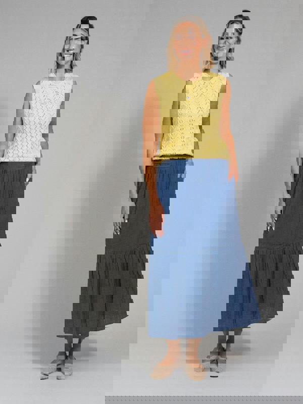 Kite Womens Organic Tolpuddle Knit Tank Top Sunlight