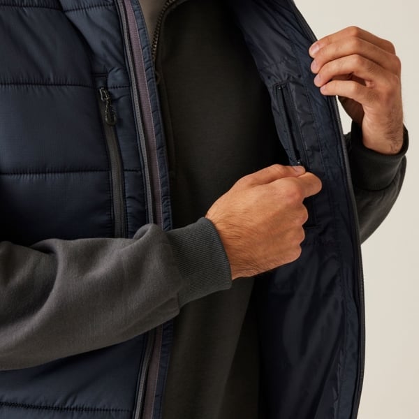 Regatta Mens Navigate Thermal Body Warmer - Navy Seal Grey