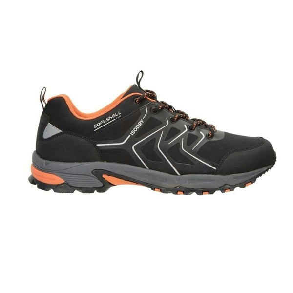 Mountain Warehouse Mens Shadow Softshell Waterproof Walking Shoes - Black