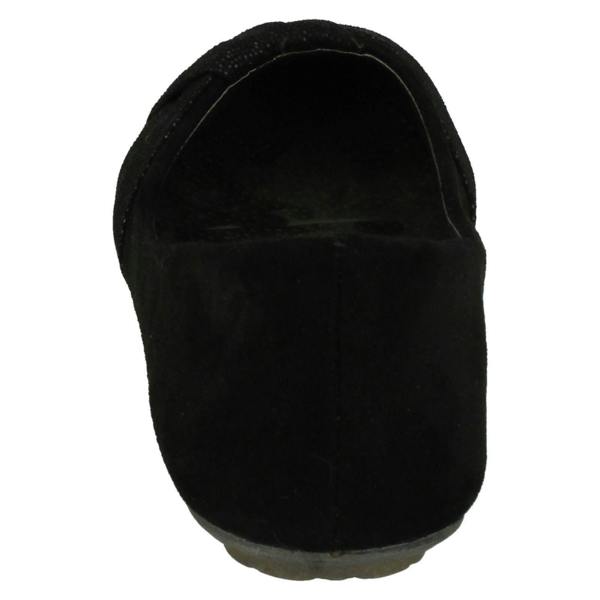 Spot On Ladies Spot On Casual Slip On Ballet Shoes