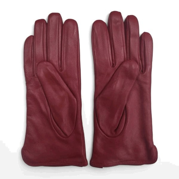 Infinity Leather Women’s Genuine Leather Wool Lined Touchscreen Gloves
