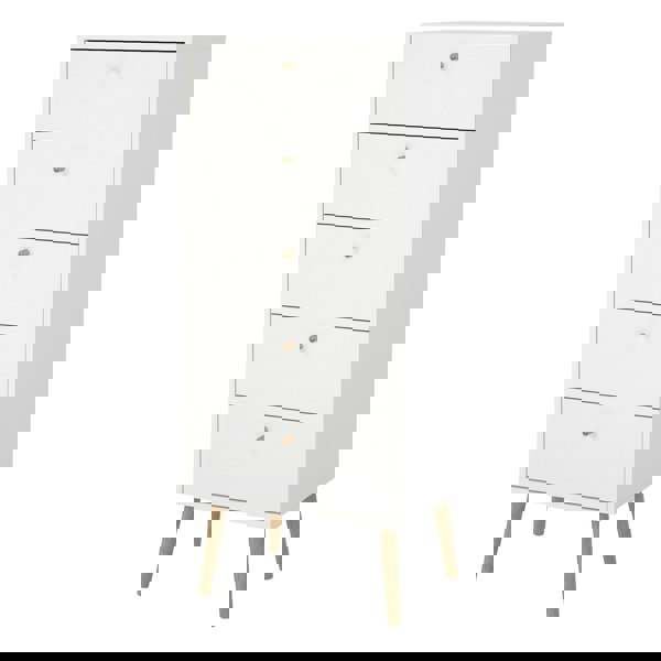 Furniture To Go Cumbria Chest 5 Drawers White