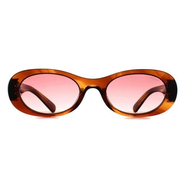 Miu Miu Sunglasses MU06ZS 26E50U Striped Tobacco Etruscan Pink Gradient