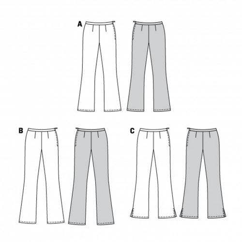 Burda Sewing Pattern 6152 Trousers For Women, 34 to 44 - Easy