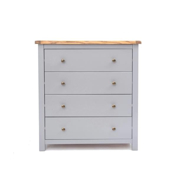 Mirano 4 Drawer Chest of Drawers Brass Knob