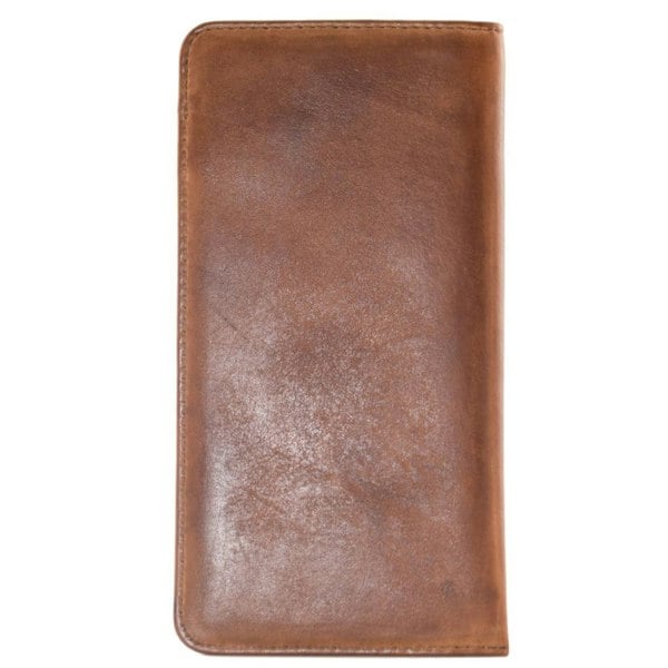 Mala Leather Wild Bloom Floral Classic Tan Leather Glasses Case