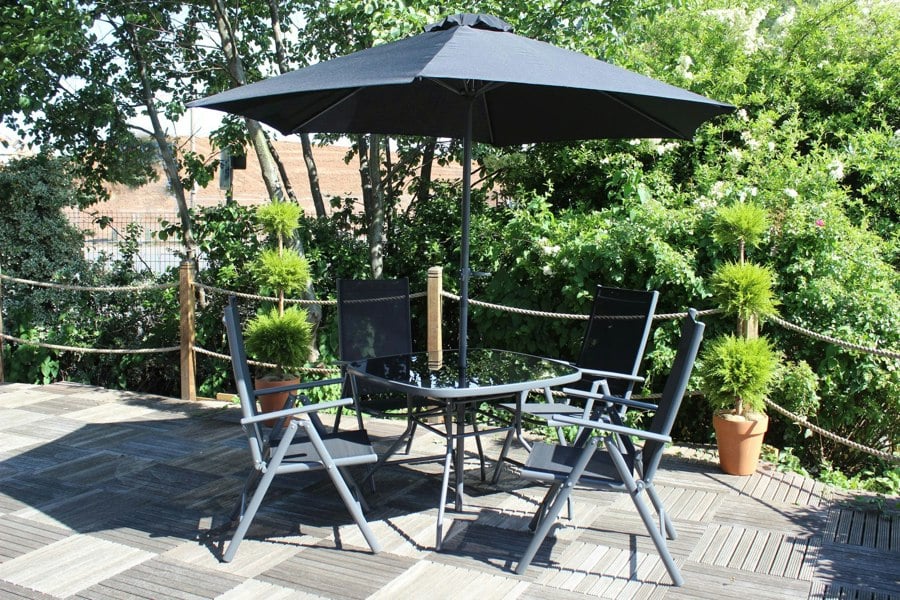 Rio 4 Seater Set With Parasol
