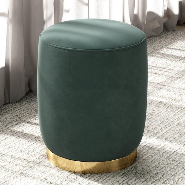 N89 Round Stool, Leather/ Velvet-Weilai Concept-Weilai Concept