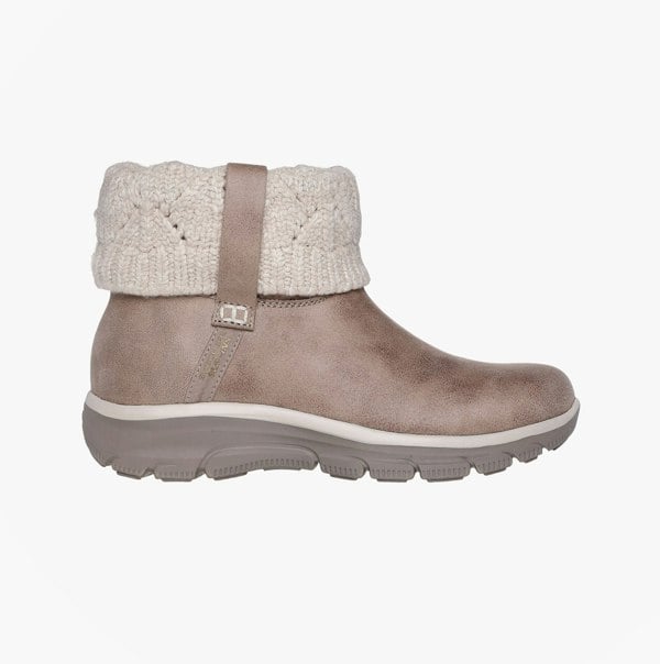 Skechers EASY GOING - COZY WEATHER 2 Womens Boots Taupe