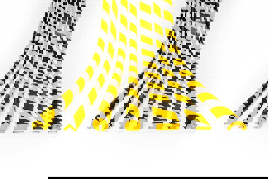 Durable Adhesive Warning Impact Protection Profiles S10 | 1 Metre | 5 Pack