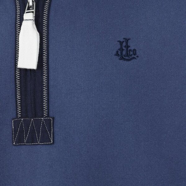 Lazy Jacks LJ40 - Quarter Zip Sweatshirt - Denim