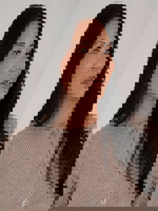 PennyPlain Ribbed Button Cardigan - Alpaca