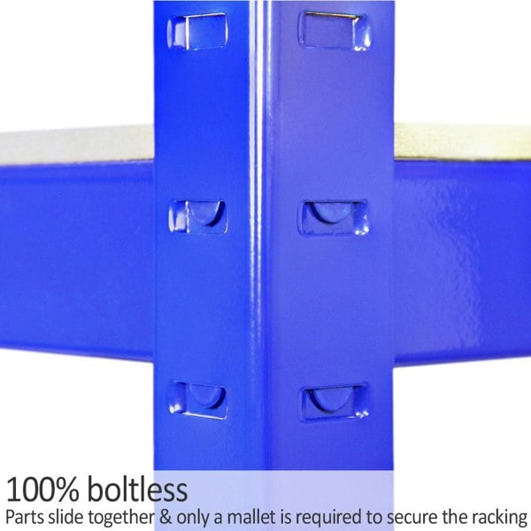 Monster Racking 3 x T-Rax 90cm Blue Racking & Bay Connectors