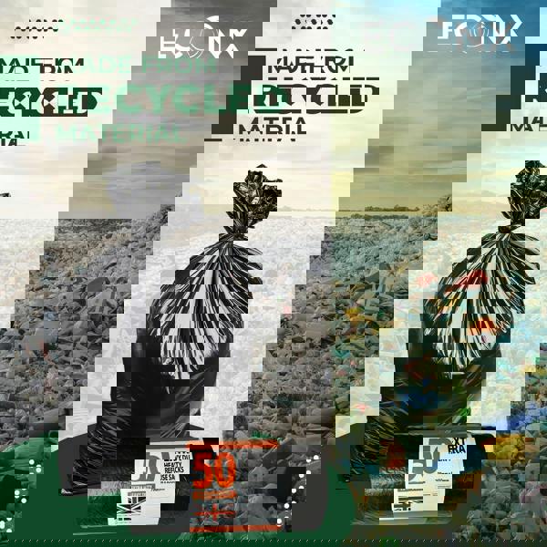 ECONX Heavy-Duty Black Refuse Sacks Bin Liners 70L Bin Bags Recycling Rubbish Bags x 100