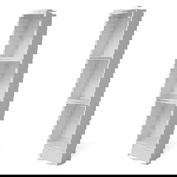 Furniture To Go Basic Low Narrow Bookcase (2 Shelves) in White