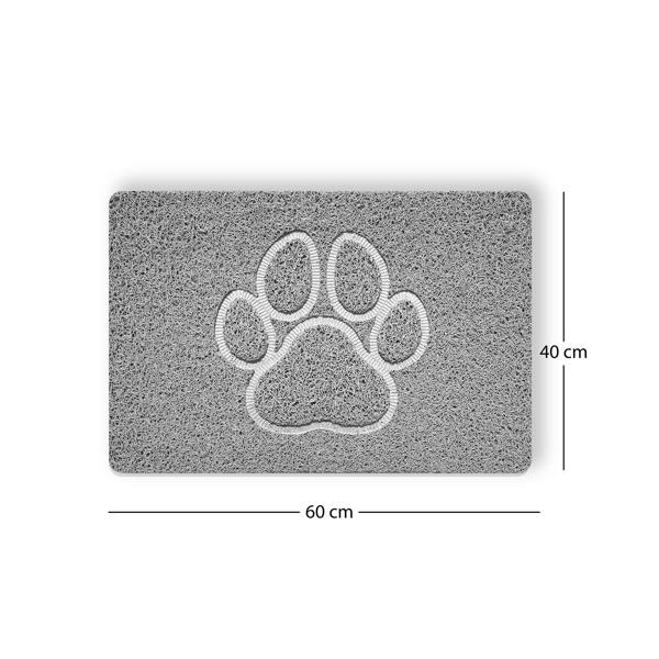 Nicoman Embossed Spaghetti Loofah Anti Slip Shower Mat - Paw