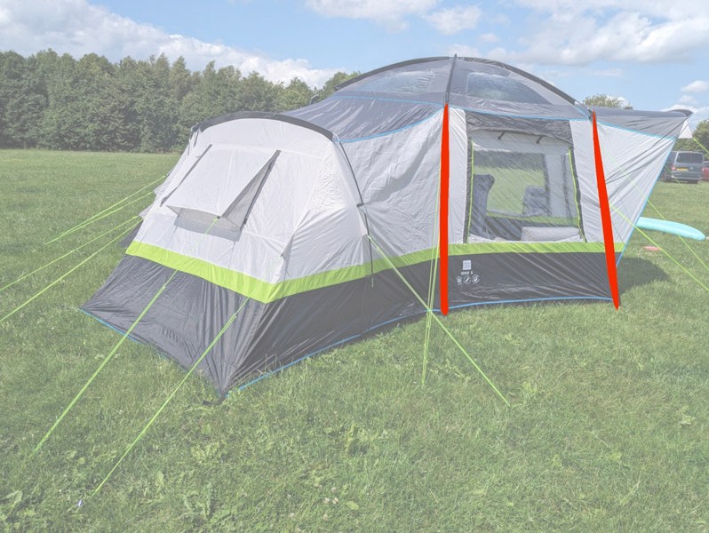 Hive Tent Living Area Steel Leg Pole 