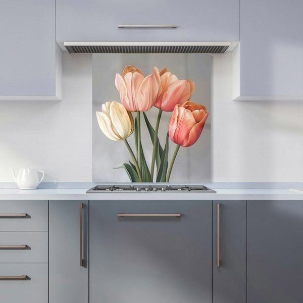 Warren Reed - Designer Spring Tulips Kitchen Splashback