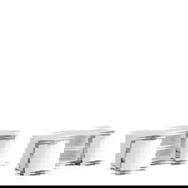 Furniture To Go Match TV Unit 2 Drawers 2 Shelf in White High Gloss