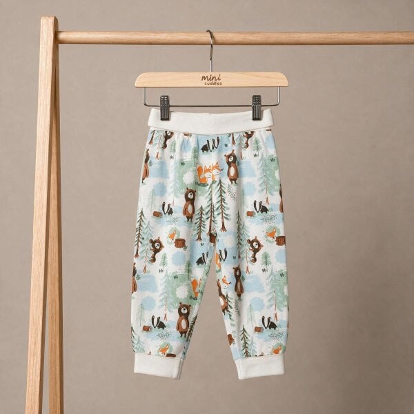 Mini Cuddles Animal-Print Joggers (Multicolour), 3 Pack