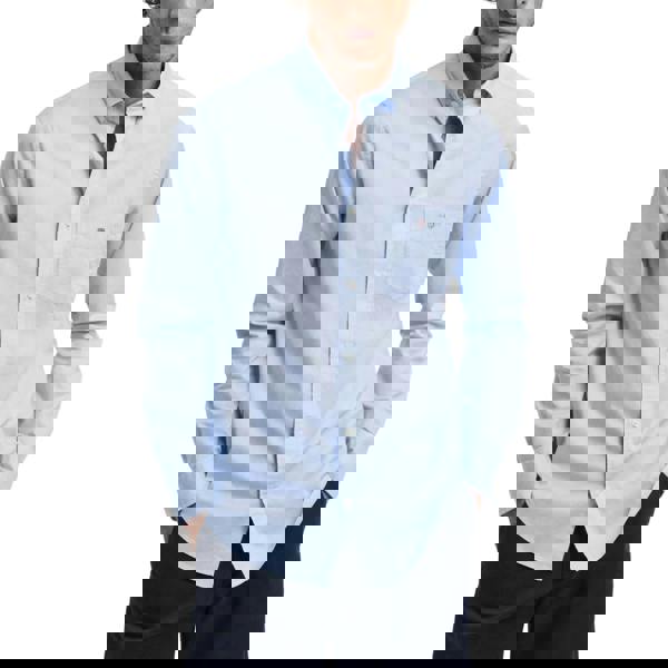 Gant Mens A.Shield Poplin Regular Shirt - Blue - 