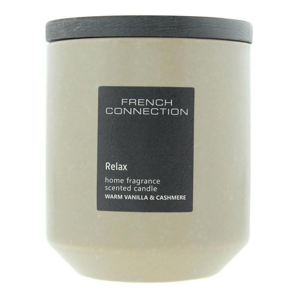 French Connection Stone Collection Warm Vanilla & Cashmere Candle 238g