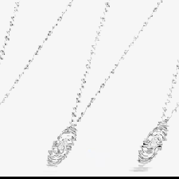 Swarovski Constella Rhodium Plated Dancing Stone Necklace 5738247