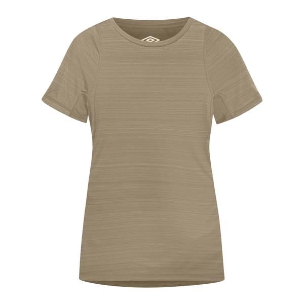 Umbro Womens Pro Marl Polyester Training T-Shirt - Moon Rock Marl