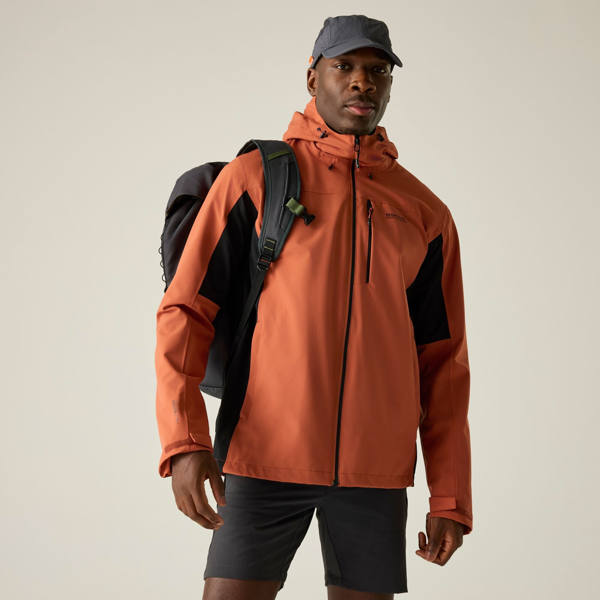 Regatta Mens Birchdale II Waterproof Jacket - Brick/Black