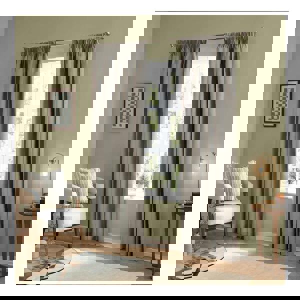 Furn Ultimate Velvet Pencil Pleat Curtains - Silver