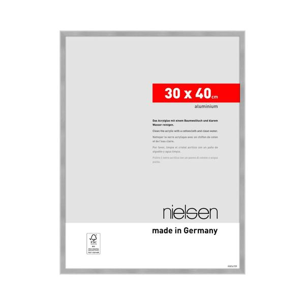 nielsen Atlanta Aluminium Picture Frame - Frosted Silver