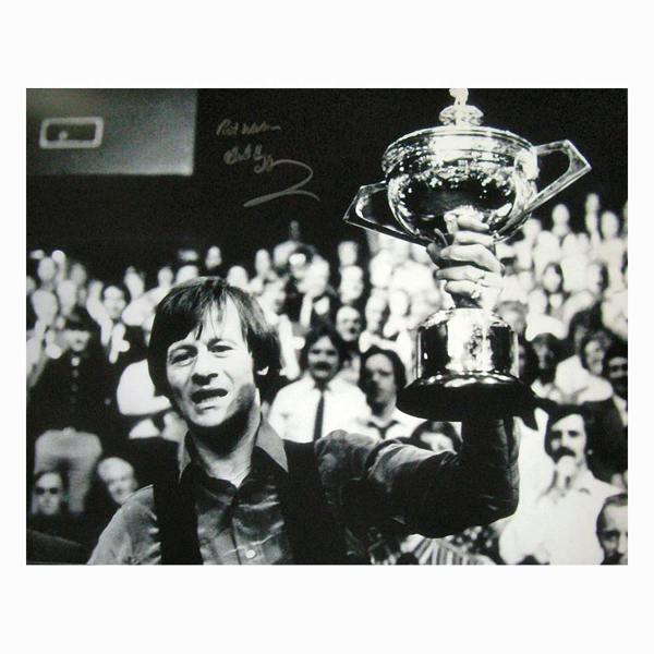Unbranded Alex Higgins signed 16x12" photo — Premium framing