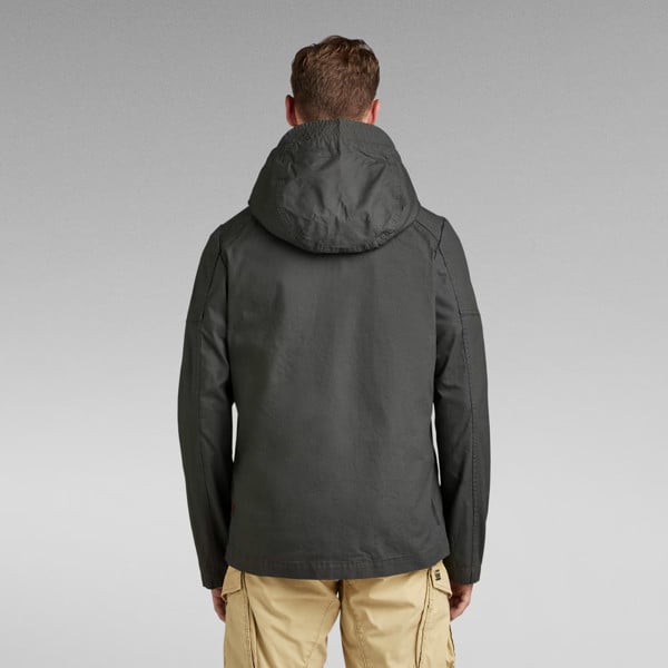 G Star Batt DC Hooded Overshirt Jacket Grey Rackhams