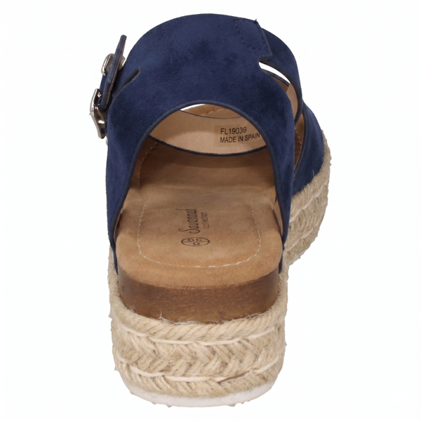 Savannah Ladies Savannah Wedge Mule Wide Fit Sandals F12039