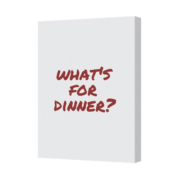 Benjamin Tate Design What's For Dinner Canvas Art Print Contemporary Wall Decor UK Made