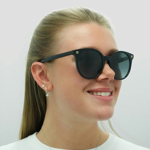 Gucci Sunglasses GG0091S 001 Black Grey Gradient
