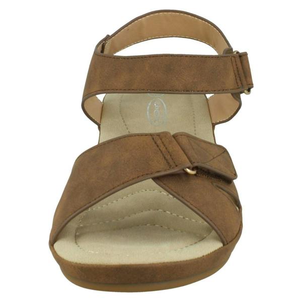 Spot On Ladies Spot On Low Wedge Sandals F00288