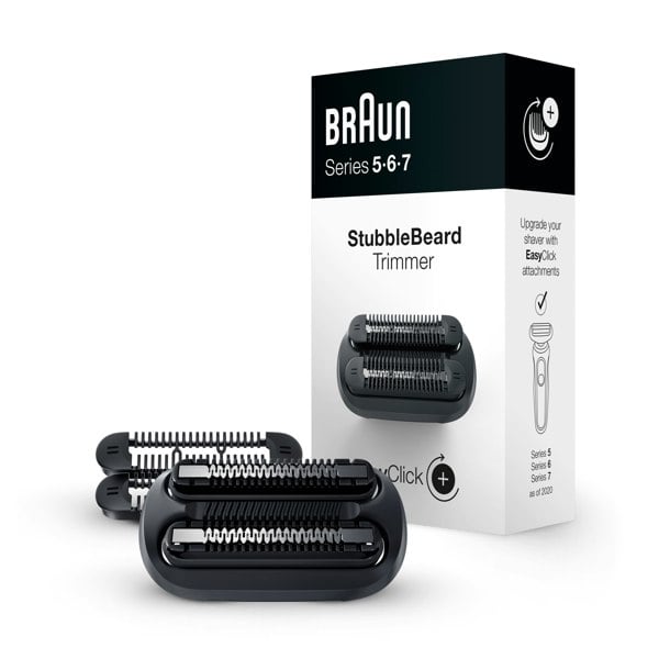 Braun EasyClick Stubble Beard Trimmer Attachment for Series 5, 6, 7 Electric Shaver