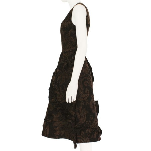 Simone Rocha runway collection chenille tapestry dress
