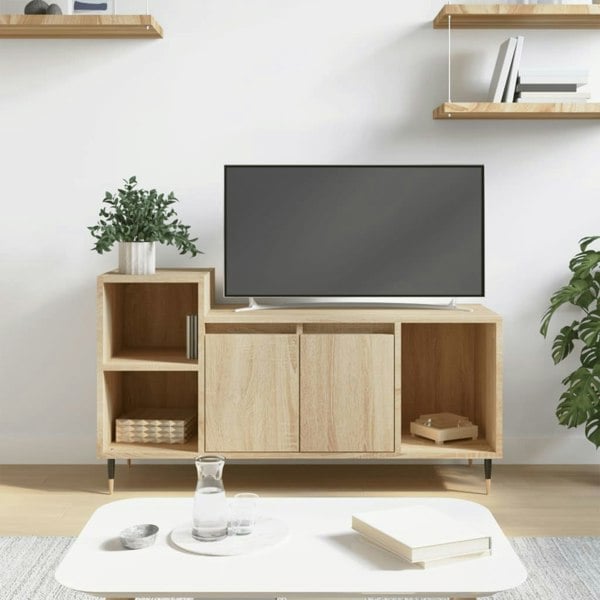 Berkfield TV Cabinet Sonoma Oak 100x35x55 cm Engineered Wood