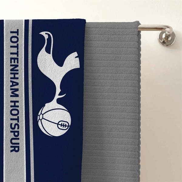 Tottenham Hotspur FC Stripe Towel, Bedroom, Sports, Gift