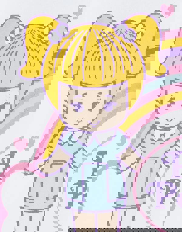 Polly Pocket Womens White Doll Short Sleeved T-Shirt